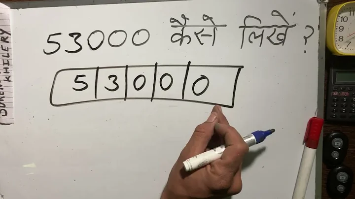 53000 kaise likhate hain | Fifty Three thousand only | 53,000 Spelling hindi english | Hindi