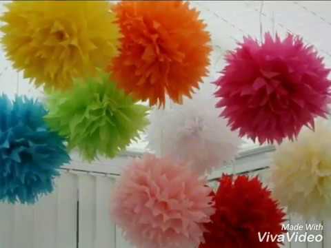 How To DIY Paper Pom Tutorial  Decorations that impress 