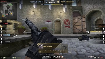 1 vs 5 Glock-18 ace #COBBLESTONE .1