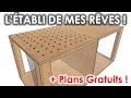 COMMENT FABRIQUER UN ÉTABLI QUI DÉCHIRE (100% DIY)