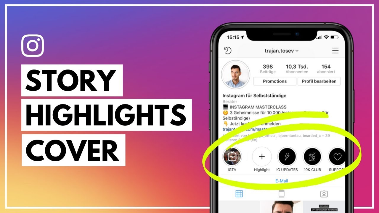 Instagram Highlight Cover Vorlage So Erstellst Du Cover Fur Deine Insta Highlight Youtube