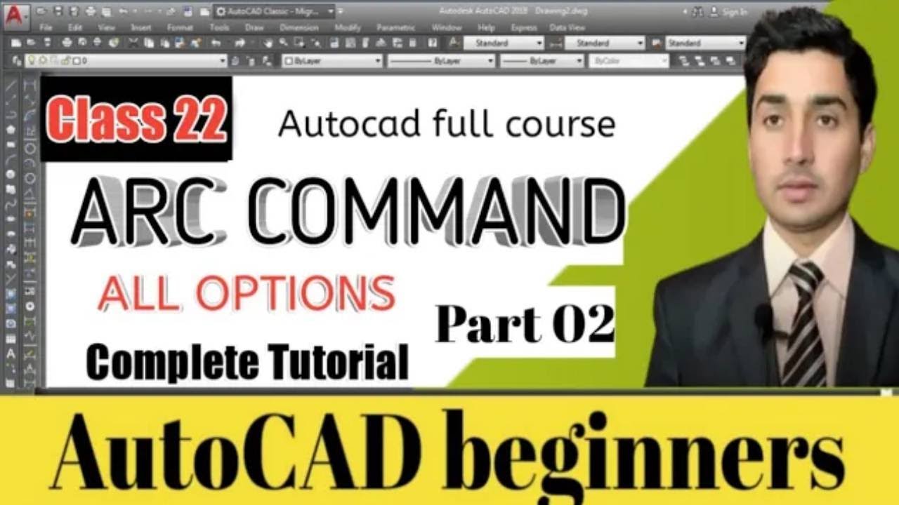 AutoCAD Arc Command Tutorial Part 2 | All Methods to Draw Arcs in ...