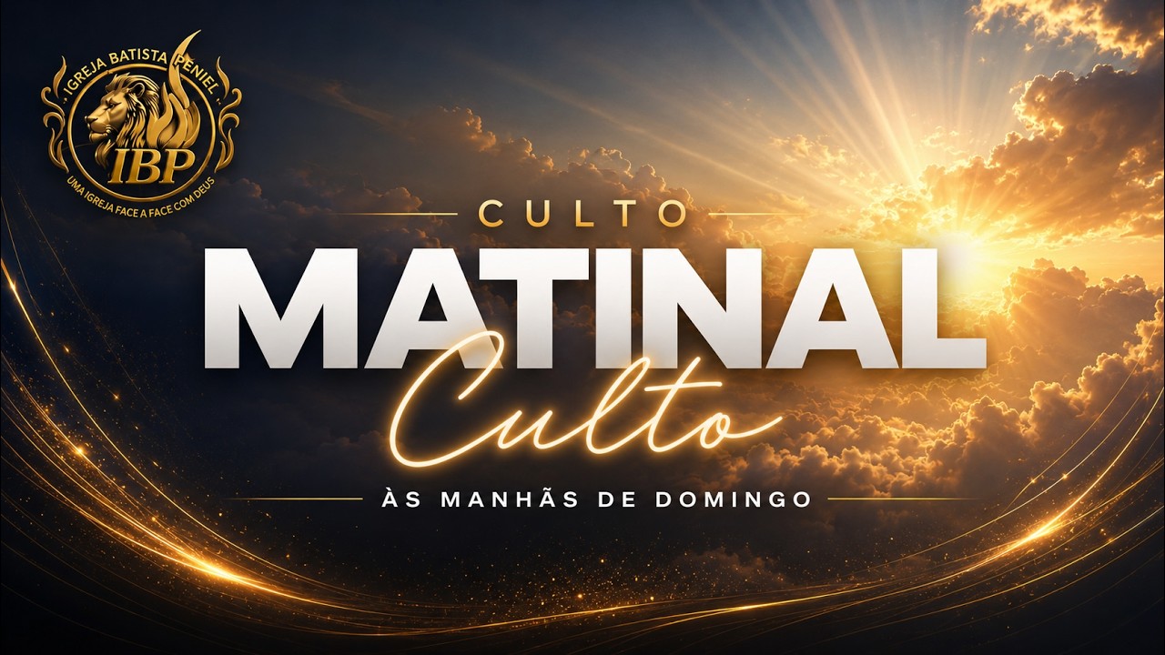 🔥CULTO MATINAL - Domingo ás 9h