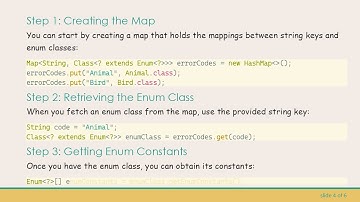 Storing a String to Enum Classes Map