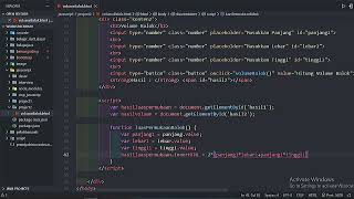 MENGHITUNG VOLUME DAN LUAS PERMUKAAN BALOK MENGGUNAKAN JAVASCRIPT | SPEED CODE