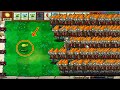 Plants vs Zombies Hak - 1 Peashooter vs 9999 Conehead Zombie vs Gargantuar