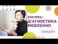 Експрес - обстеження  мовлення онлайн. Логопедична діагностика.