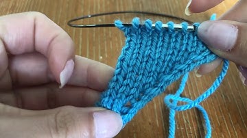 Knit Front Slip Back Increase Method