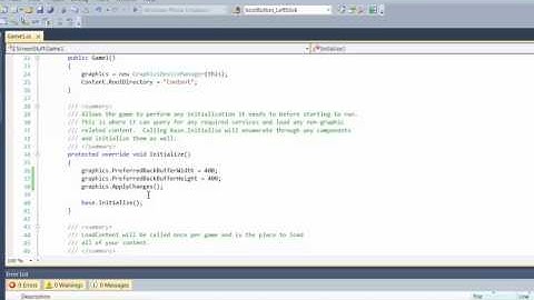 XNA 4 Course I Ch 07 02 SettingTheGameWindowName