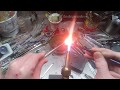 a few simple glass hacks on a budget torch with boro glass and  making hearts