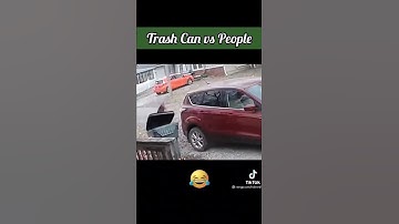 Trash can vs people #shorts #tiktok