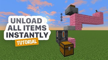 Instant minecart unloader tutorial - easy minecart yeeter