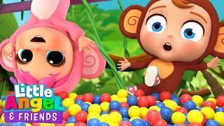 5 Little Monkeys Song with Baby John | Little Angel And Friends Kid Songs