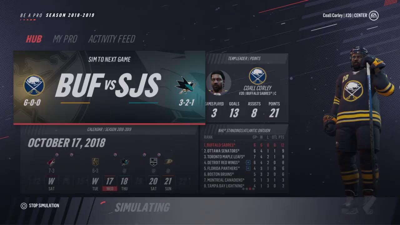 TTaNCorley89 NHL 19 Story Mode