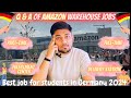 Q &amp; A of Amazon Warehouse Jobs | Frequently Asked Questions | Part-time &amp; Full-time  job in Germany|