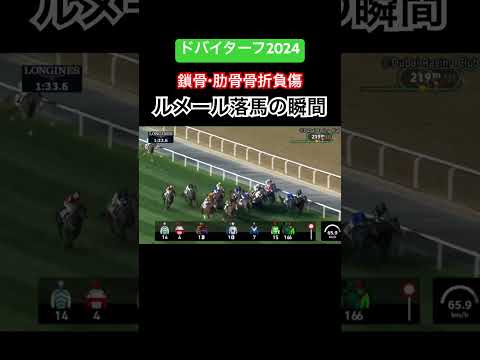 ドバイターフでルメール落馬！ #競馬 #落馬 #ドバイターフ