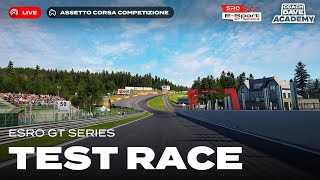 ACC Live: eSRO Spa TEST RACE