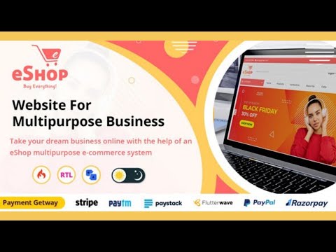 eShop Ecommerce Website PHP Script Free Download || eShop Ecommerce Website Script Download