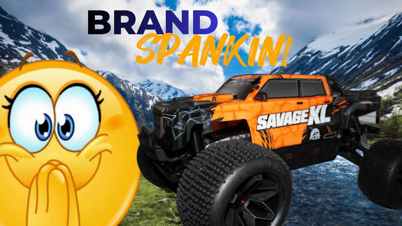 SAVAGE XL FLUX V2 RC Car FIRST RUN EVER SPEED TEST 4S.