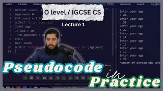 Variable | Constant | Datatypes | O level | IGCSE | Part 1 | Pseudocode | Paper 2 | Urdu/Hindi