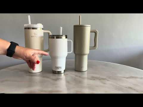 Comparison Review: Stanley 40oz Travel Tumbler vs Yeti Rambler 35oz Mug  with Straw Lid - Elle Blogs