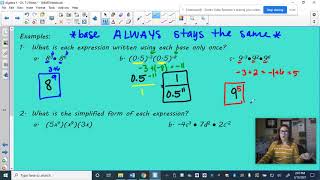 Algebra 1 Ch. 7-2 Notes