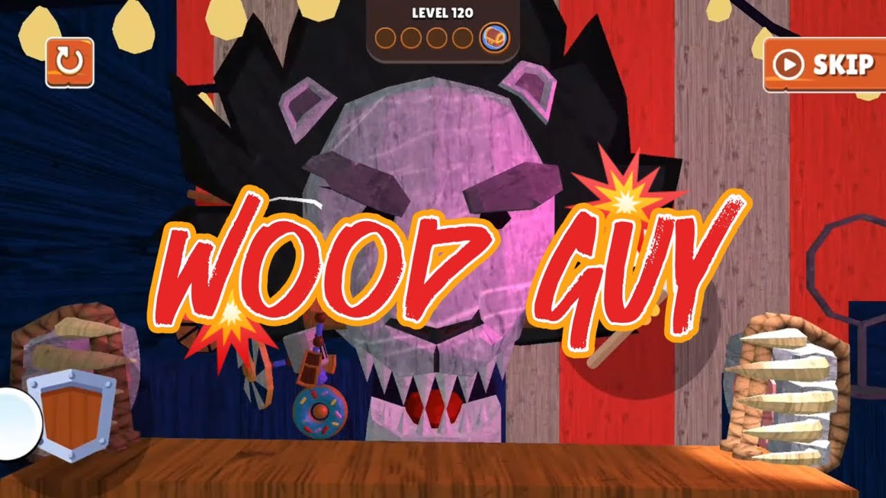 Wood Guy Fight with Boss.