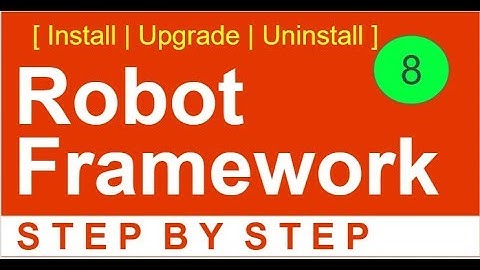 Robot Framework Beginner Tutorial 8 - How to INSTALL, UNINSTALL, UPGRADE