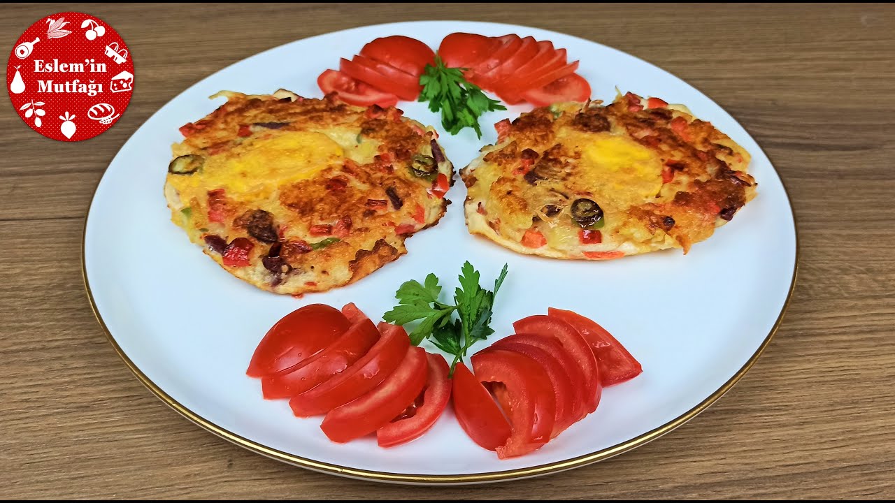 KAHVALTIDA YAPTIM HERKES BUNA BAYILDI ✅ PİZZA TADINDA | PATATESLİ YUMURTALI OMLET TARİFİ ????