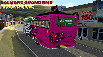 Salmanz Grand Bmr Bus Mod in Bus Simulator Indonesia - Bussid Bus Mod - Bussid Car Mod - BUSSID
