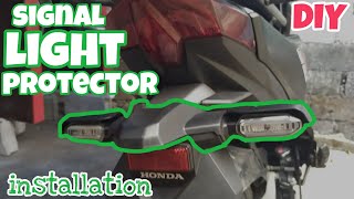 signal light protector installation tutorial & remedies/ CLICK 125i V2/ papisy vlog