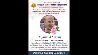 Live : Funeral Service of A Jaihind Swamy
