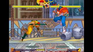 Street Fighter Alpha 2 Gold (PS1) CPU Vs CPU fight - Rolento Vs Sodom(Fellow Mad Gear Bosses Battle)