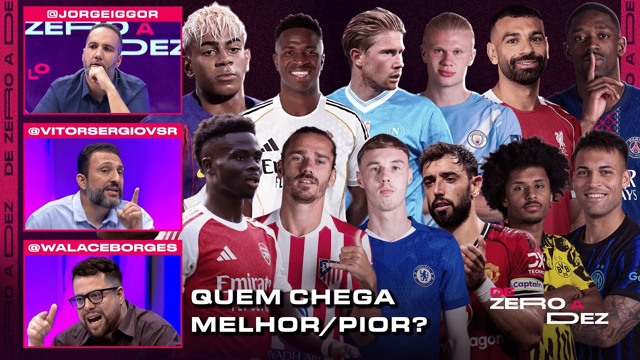 QUAL TIME CHEGA MELHOR E QUAL CHEGA PIOR PARA A TEMPORADA 2025/26? | DE ZERO A DEZ