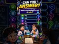🧪 Can You Answer This Science Question? 🤯 | Hard Quiz Challenge #shorts