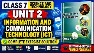 Class 7 | Science | Unit 2 | ICT | Exercise Solution | Information & Communication Technology