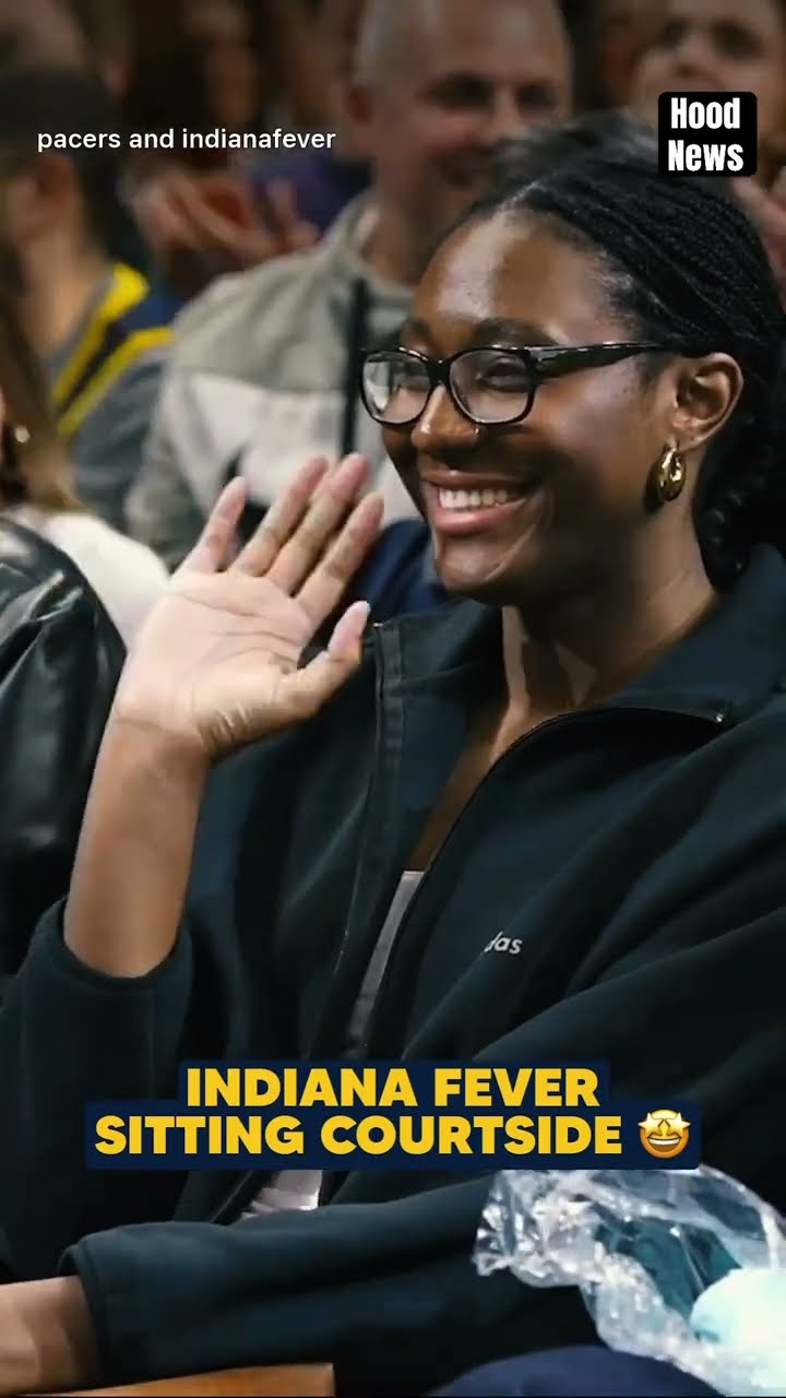 Indian Fever sitting court side #hoodnews #wnba #basketball #indianafever #trending #viralvideo #us