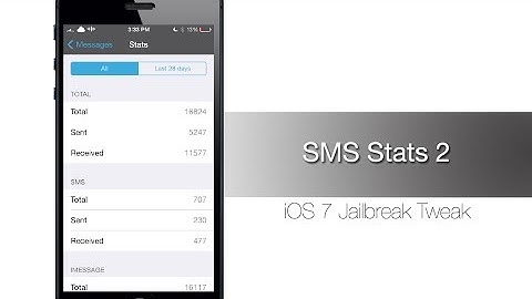 SMS Stats 2 - iOS 7 Jailbreak Tweak: Hands-on - iPhone Hacks