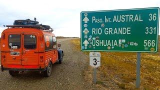 Faltan solo 600 km. para llegar a Ushuaia / Llegamos a la Frontera !