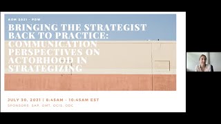 AOM 2021 Bringing the Strategist Back to Practice (PDW)