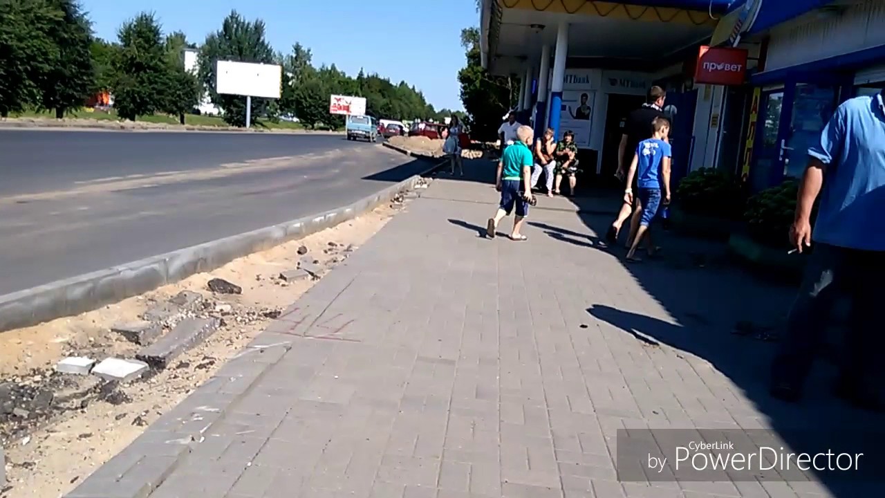 Ремонт дорог.новая школа.Кричев