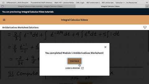 Message from the instructor  How to Navigate the Calculus 2 Course Player