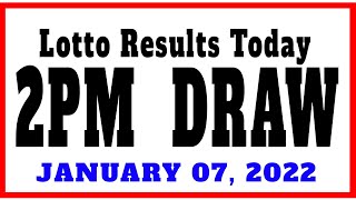 OLRT LIVE: Lotto Results Today 2pm draw January 7, 2022