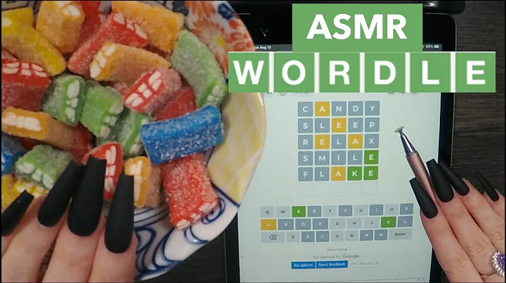 ASMR Gummy Candy & WORDLE On iPad | HOUR LONG | Whispered