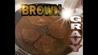 How to make brown gravy from scratch for pork chops with flour and water