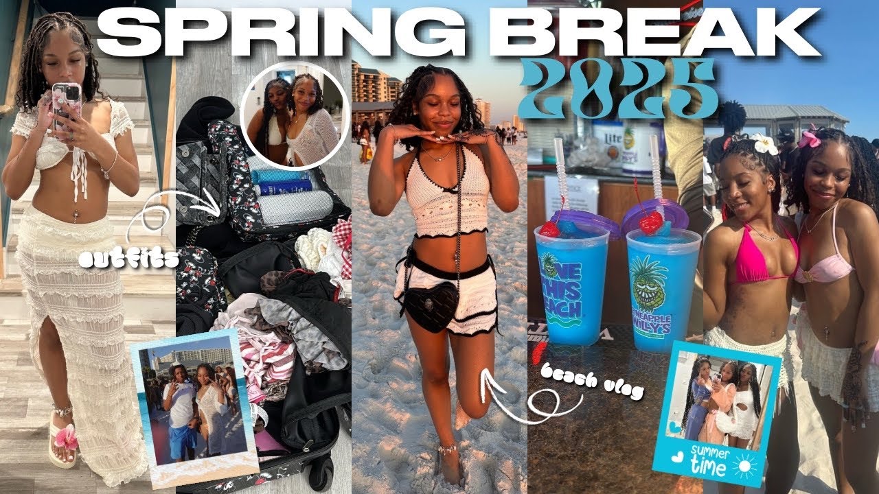 SPRING BREAK 2025 VLOG | PCB EDITION! | outfits, grwm, beach vlog, etc