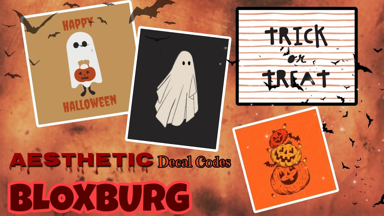 AESTHETIC HALLOWEEN DECALS FOR BLOXBURG