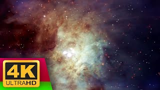 Flight through deep space - Cosmos 4k (Space background for relaxation) with ambient Music - 3 Hours