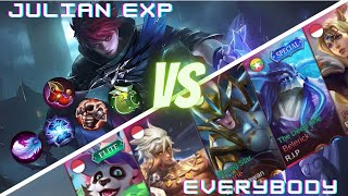 Julian exp Lane strong mage fighter✅Build and game play vs everybody 🔥