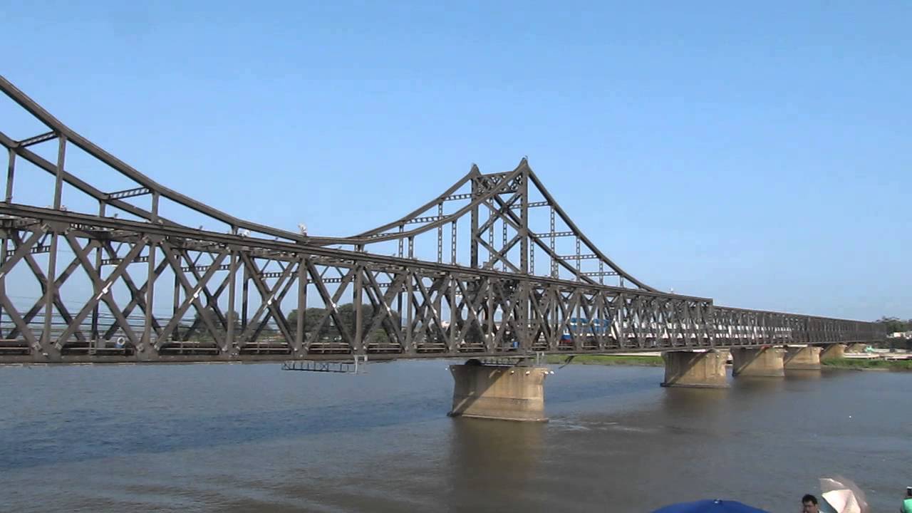 K28次國際列車平壤 北京 丹東 新義州中朝友誼橋15 7 22 Youtube